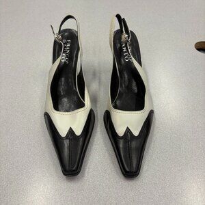 Franco Sarto slingback kitten heel pumps